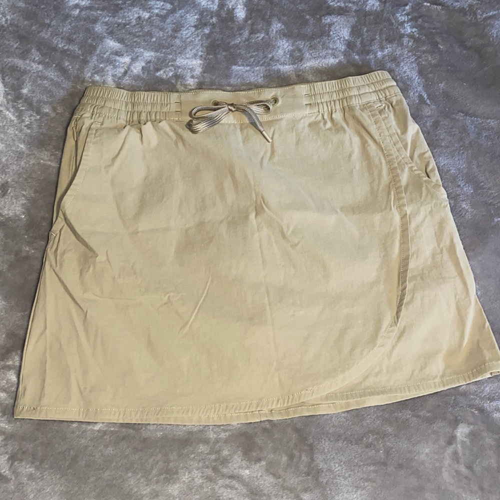Khaki Skort with Double Pockets